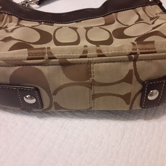 Coach Signature Zoe Canvas Handbag - Picture 3 of 16